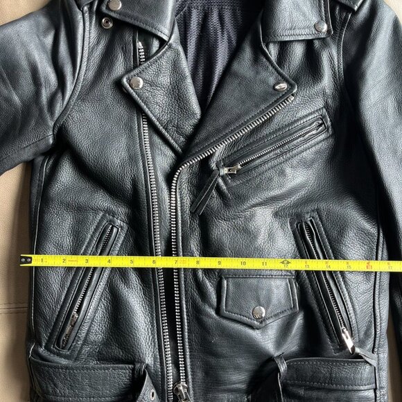 Women's Cowhide Leather Jacket - Picture 9 of 9